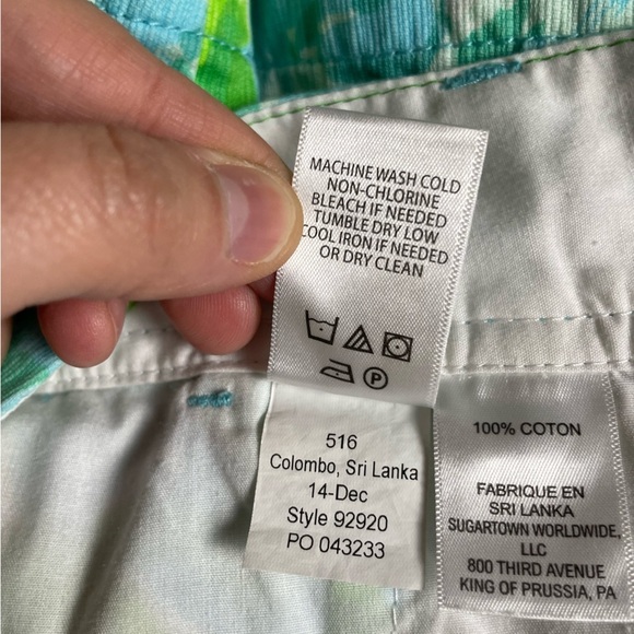 Lilly Pulitzer Shorts Poolside Blue The Callahan Short - Picture 6 of 6